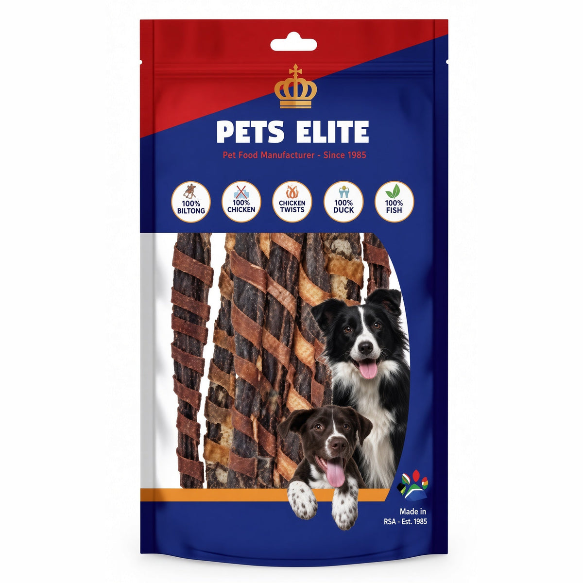 Pets Elite Canneloni, front of pack — natural beef canneloni dog chew from Snout & Swagger