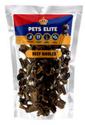 Pets Elite Beef Nibbles 270g Bulk Pack, front of pack — natural beef nibble dog treat from Snout & Swagger