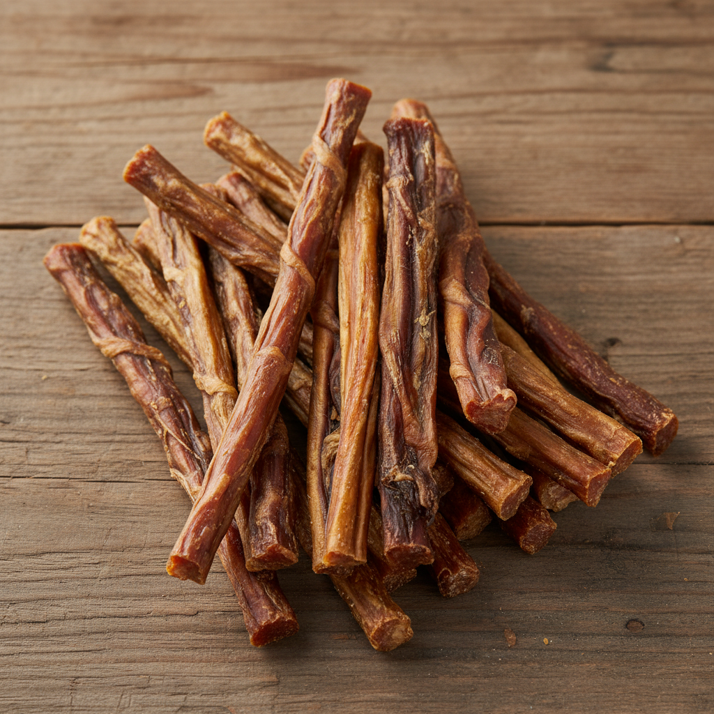 Pets Elite Beef Sticks, front of pack (view 1 of 2) — natural beef stick dog chew from Snout & Swagger