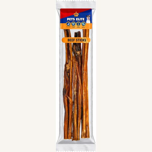 Pets Elite Beef Sticks, front of pack — natural beef stick dog chew from Snout & Swagger