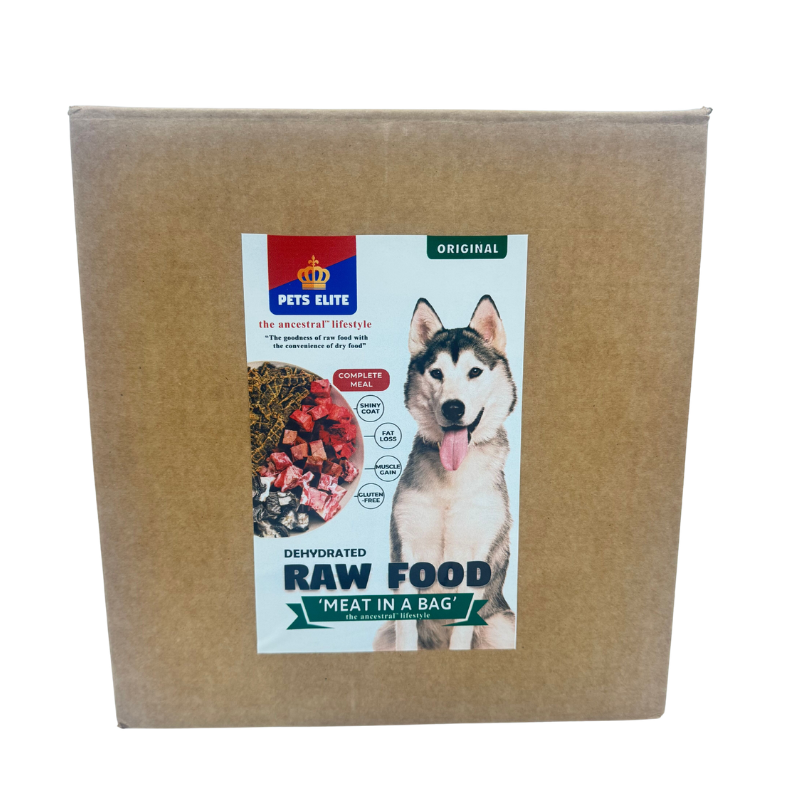 Pets Elite Dehydrated Raw Original Value Box, front of pack (view 2 of 3) — dehydrated raw original complete dog food from Snout & Swagger