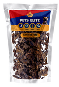 Pets Elite Liver Biltong Bite Size, front of pack (view 1 of 2) — bite size liver biltong dog treat from Snout & Swagger