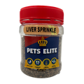Pets Elite Liver Sprinkle Tub 90g, front of pack — liver sprinkle food topper for dogs from Snout & Swagger