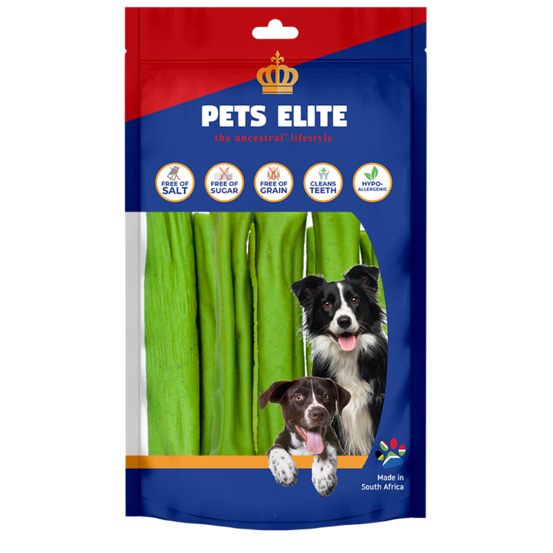 Pets Elite Minties, front of pack — minty dental dog chew from Snout & Swagger