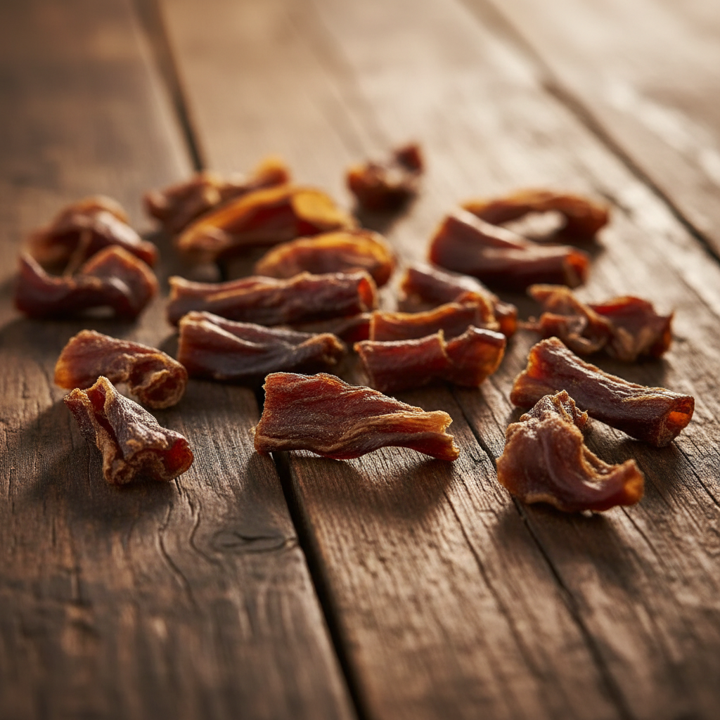 Pets Elite Pig Ear Strips Shaped, front of pack (view 4 of 4) — shaped pig ear strip dog chew from Snout & Swagger