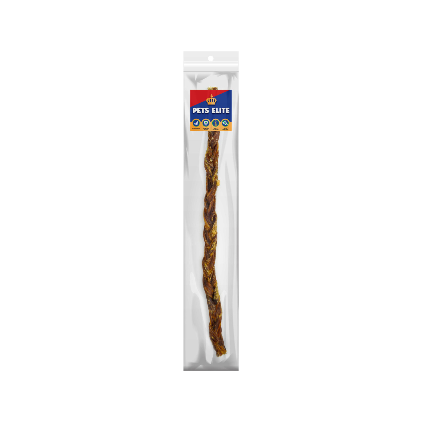 Pets Elite Twister, front of pack — twisted pork twister dog chew from Snout & Swagger